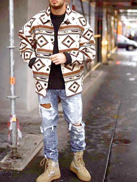 men's jackets 2021men fall-winter fashion printed wool blazer fastener lapel mid-length overcoats contrast color cardigan jacket, Black;brown
men's jackets 2021men fall-winter fashion printed wool blazer fastener lapel mid-length overcoats contrast color cardigan jacket, Black;brown
