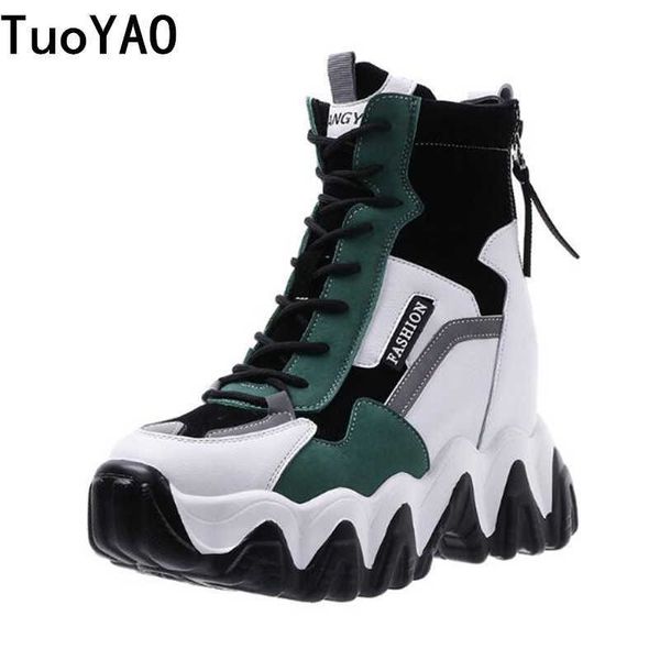 spring women thick sole ankle boots autumn luxury platform casual boots women's 8cm high heels wedge boots shoes woman sneakers 210911, Black
spring women thick sole ankle boots autumn luxury platform casual boots women's 8cm high heels wedge boots shoes woman sneakers 210911, Black