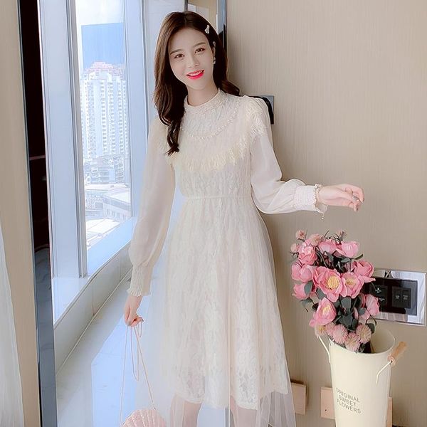 casual dresses coigarsam full sleeve women dress spring lace white pink apricot 1830, Black;gray
casual dresses coigarsam full sleeve women dress spring lace white pink apricot 1830, Black;gray