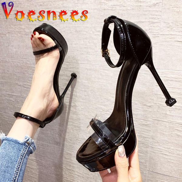 sandals voesnees women sandal 2021 female model t station catwalk transparent shoes platform cover heel 12cm high-heeled, Black
sandals voesnees women sandal 2021 female model t station catwalk transparent shoes platform cover heel 12cm high-heeled, Black