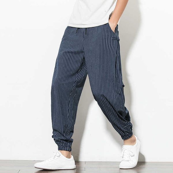 men's pants harem korean style casual loose cotton linen striped men sweatpants jogger streetwear trousers u8n0 hf69, Black
men's pants harem korean style casual loose cotton linen striped men sweatpants jogger streetwear trousers u8n0 hf69, Black