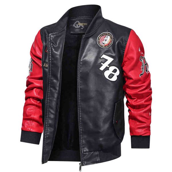 men's leather & faux autumn winter men's leather jacket long sleeve letter printing jackets from plutonium casual street chaqueta, Black
men's leather & faux autumn winter men's leather jacket long sleeve letter printing jackets from plutonium casual street chaqueta, Black