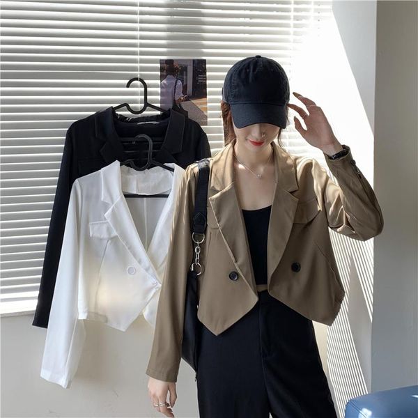 women's suits & blazers irregular elegant blazer for women long sleeves veste femme short female 2021spring fashion jackets chaquetas a, White;black
women's suits & blazers irregular elegant blazer for women long sleeves veste femme short female 2021spring fashion jackets chaquetas a, White;black