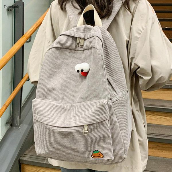 backpack taoxiaolu fashion women preppy style soft fabric female schoolbag for teenage girls striped mochila corduroy rucksack
backpack taoxiaolu fashion women preppy style soft fabric female schoolbag for teenage girls striped mochila corduroy rucksack