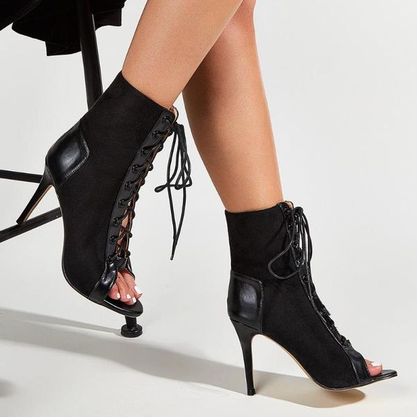 boots women ankle peep toe cross strap lace up thin high heels summer black shoes woman ladies fashion pumps size 35-42
boots women ankle peep toe cross strap lace up thin high heels summer black shoes woman ladies fashion pumps size 35-42