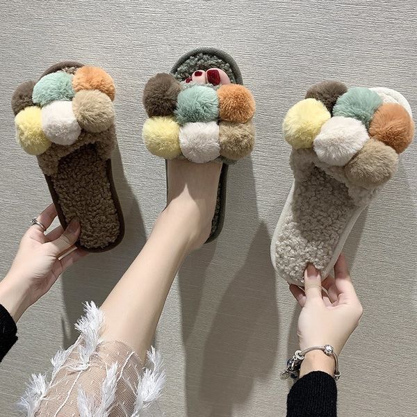 sandals winter fashion women home slippers faux fur warm shoes woman slip on flats female 2cm heel plus size 40 41 04dc, Black
sandals winter fashion women home slippers faux fur warm shoes woman slip on flats female 2cm heel plus size 40 41 04dc, Black