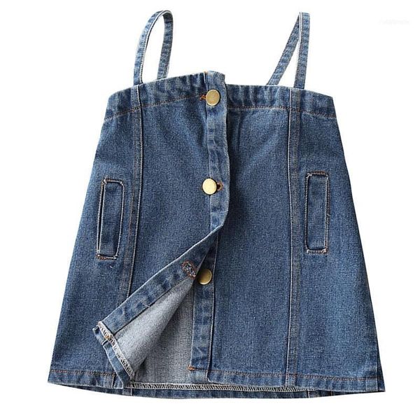 skirts maiboxiong kids'fashion girls' single-row buckle and suspender jeans skirt baby straight tube1, Blue
skirts maiboxiong kids'fashion girls' single-row buckle and suspender jeans skirt baby straight tube1, Blue