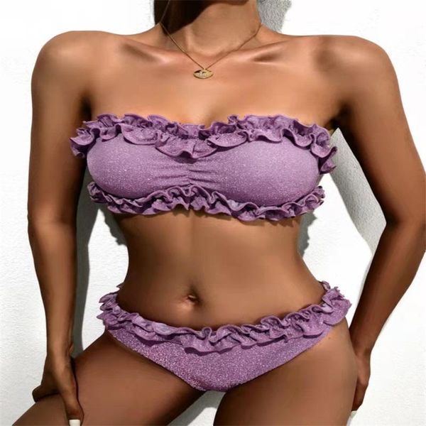 women's swimwear strappy shoulder bikini floral ruffleflounce belt sexuality ductility elastic force swimsuitoff pure push up swims, White;black
women's swimwear strappy shoulder bikini floral ruffleflounce belt sexuality ductility elastic force swimsuitoff pure push up swims, White;black