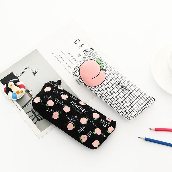 pencil cases 1pcs/sell kawaii case canvas cute juicy peach pattern school office supplies stationery student christmas gift
pencil cases 1pcs/sell kawaii case canvas cute juicy peach pattern school office supplies stationery student christmas gift