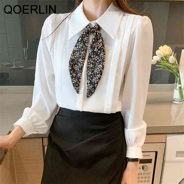 qoelrin floral tie shirt woman long sleeve button chiffon blouse women lantern blouses casual white femme 210601
qoelrin floral tie shirt woman long sleeve button chiffon blouse women lantern blouses casual white femme 210601
