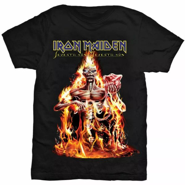 official iron maiden t shirt seventh son of a black classic rock metal band tee, White;black
official iron maiden t shirt seventh son of a black classic rock metal band tee, White;black
