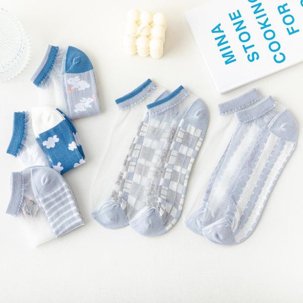 socks & hosiery light blue glass silk for women thin women's spring and summer transparent color cotton, Black;white
socks & hosiery light blue glass silk for women thin women's spring and summer transparent color cotton, Black;white