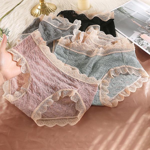 women's panties 3 pcs/lot breathable net-yarn female lingerie briefs lace side mid-rise teen-girl comfortable underwear, Black;pink
women's panties 3 pcs/lot breathable net-yarn female lingerie briefs lace side mid-rise teen-girl comfortable underwear, Black;pink