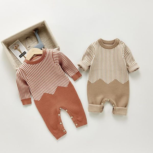 jumpsuits spring autumn born baby knitted woolen rompers striped jumpsuit long-sleeved boys girls clothes pajamas, Blue
jumpsuits spring autumn born baby knitted woolen rompers striped jumpsuit long-sleeved boys girls clothes pajamas, Blue