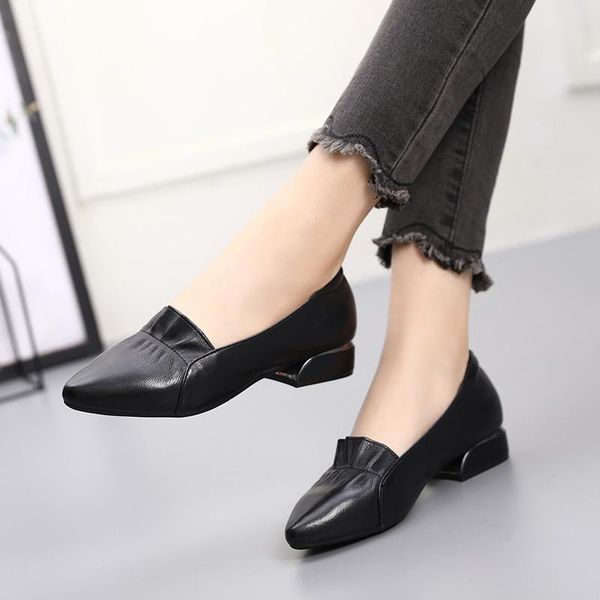 dress shoes 2021 brand thick heel ladies pumps genuine leather pointed toe colorful square heels party handmade women, Black
dress shoes 2021 brand thick heel ladies pumps genuine leather pointed toe colorful square heels party handmade women, Black