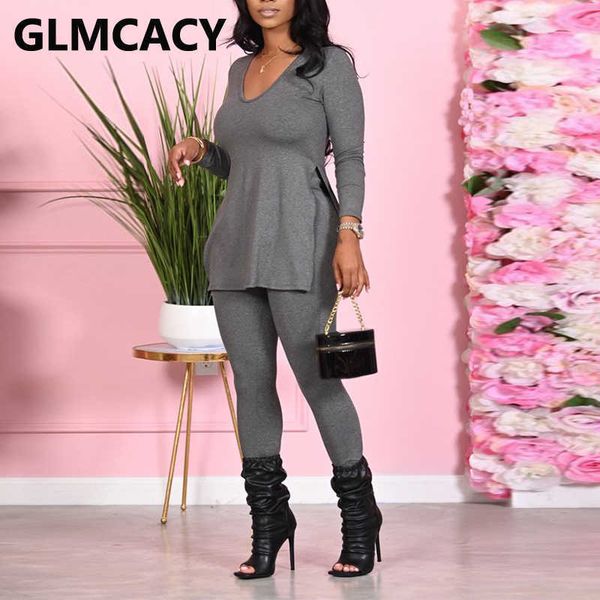 women two piece solid suits long sleeve slit shirt and casual slim pants set 210702, White
women two piece solid suits long sleeve slit shirt and casual slim pants set 210702, White