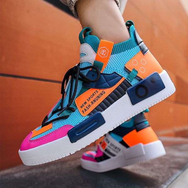 new fashion colorful high men sneakers street wear hip hop shoes man breathable mesh mens casual shoes zapatilla hombre
new fashion colorful high men sneakers street wear hip hop shoes man breathable mesh mens casual shoes zapatilla hombre