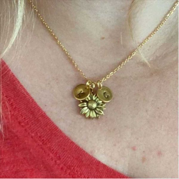pendant necklaces exquisite all match sunflower letter women gold luxurious charm necklace party jewelry wholesale, Silver
pendant necklaces exquisite all match sunflower letter women gold luxurious charm necklace party jewelry wholesale, Silver