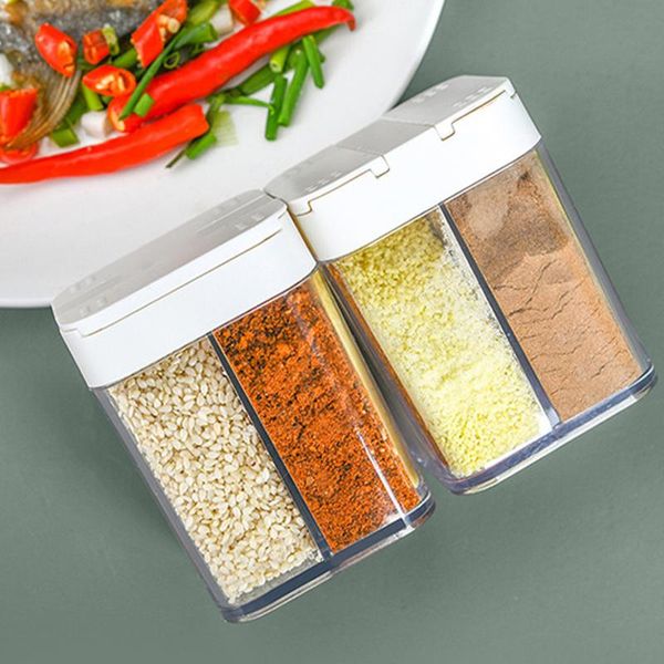 storage bottles & jars 4 grid seasoning box plastic transparent pepper spice shaker salt jar condiment bottle kitchen gadgets
storage bottles & jars 4 grid seasoning box plastic transparent pepper spice shaker salt jar condiment bottle kitchen gadgets