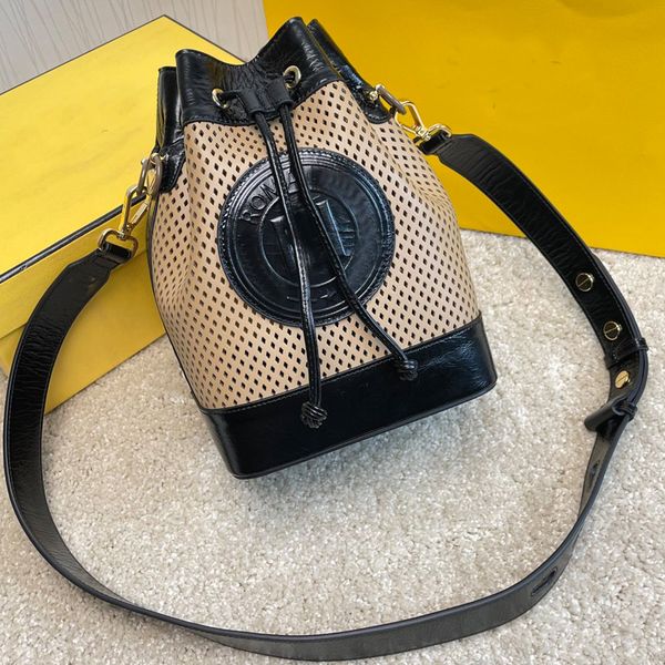 bucket bag handbags wallet shoulder bags genuine leather punching holes design fashion letter handbag purse patchwork color detchable adjust
bucket bag handbags wallet shoulder bags genuine leather punching holes design fashion letter handbag purse patchwork color detchable adjust