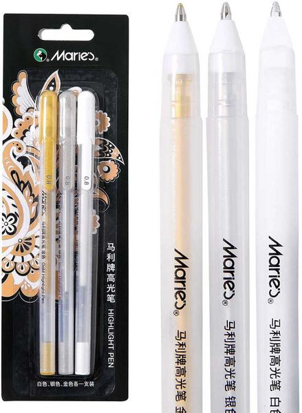 colors gel pen set for white, gold and silver,fine tip sketching pens artists, black paper, drawing, illustration deisgn
colors gel pen set for white, gold and silver,fine tip sketching pens artists, black paper, drawing, illustration deisgn