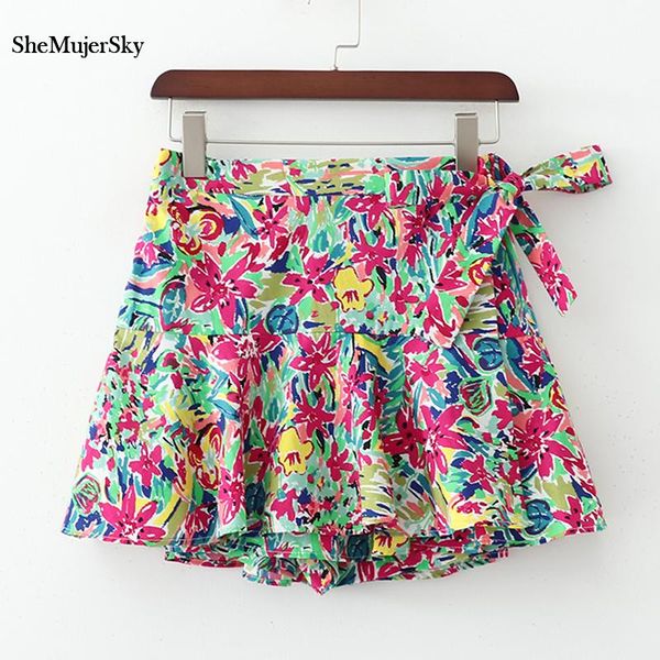 shemujersky women high waist pants print bandage short pant spodnie damskie 2021 women's shorts, White;black
shemujersky women high waist pants print bandage short pant spodnie damskie 2021 women's shorts, White;black