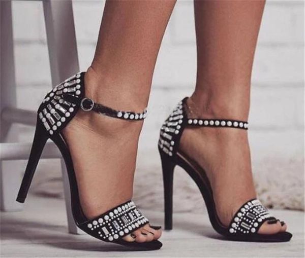 elegant peep toe ankle strap super high thin heels sandals women back ladies shoes solid shallow, Black
elegant peep toe ankle strap super high thin heels sandals women back ladies shoes solid shallow, Black