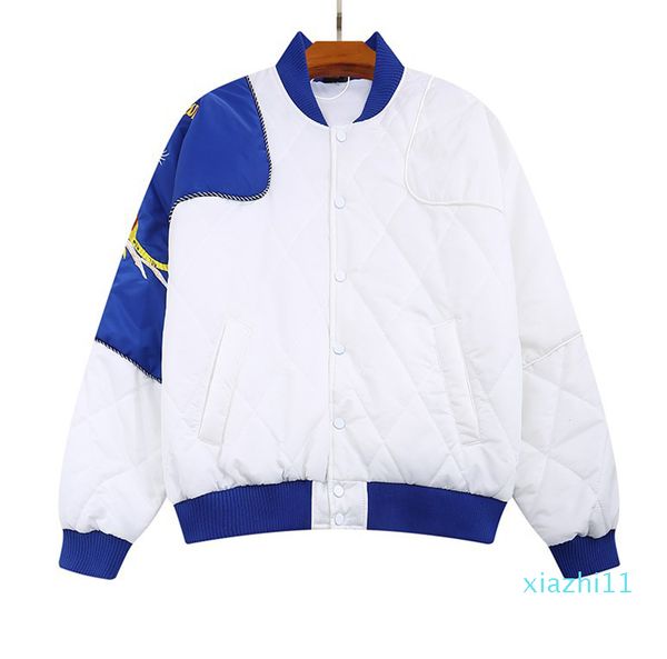 men's stylist white winter jacket high street embroidery patchwork fashion men women bomber warm padded coats overcoat jackets, Black;brown
men's stylist white winter jacket high street embroidery patchwork fashion men women bomber warm padded coats overcoat jackets, Black;brown