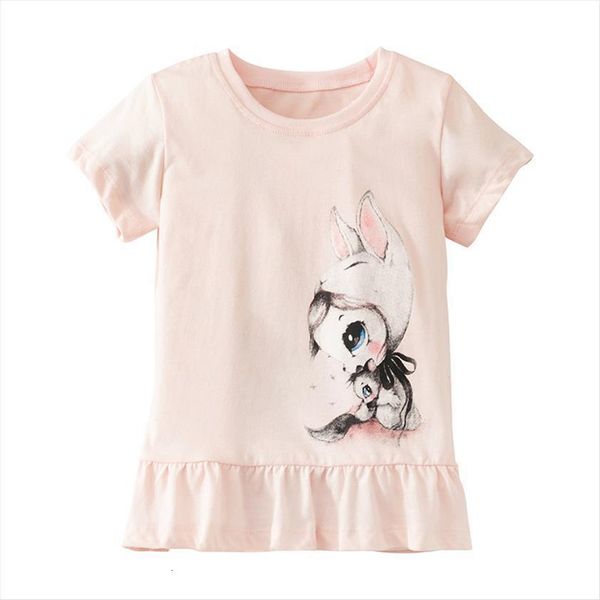 summer kids clothing short o neck pink pinted corrugated knitted cartoon animal cotton girls casual tee, Blue
summer kids clothing short o neck pink pinted corrugated knitted cartoon animal cotton girls casual tee, Blue