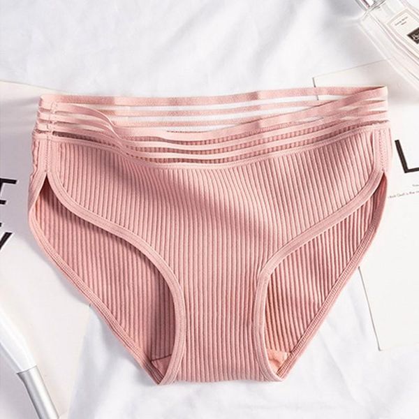 women's panties thread medium waist cotton underwear women's large sports breathable striped briefs, Black;pink
women's panties thread medium waist cotton underwear women's large sports breathable striped briefs, Black;pink