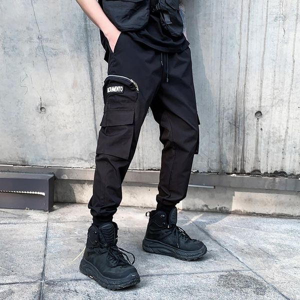 men's pants cargo men harem 2021 casual multi-pockets trousers mens sweatpants streetwear hip hop joggers, Black
men's pants cargo men harem 2021 casual multi-pockets trousers mens sweatpants streetwear hip hop joggers, Black