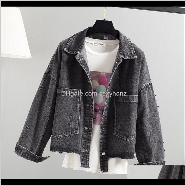 jackets outerwear coats womens clothing apparel drop delivery 2021 basic loose plus size women spring autumn long sleeve jeans jacket fashio, Black;brown
jackets outerwear coats womens clothing apparel drop delivery 2021 basic loose plus size women spring autumn long sleeve jeans jacket fashio, Black;brown
