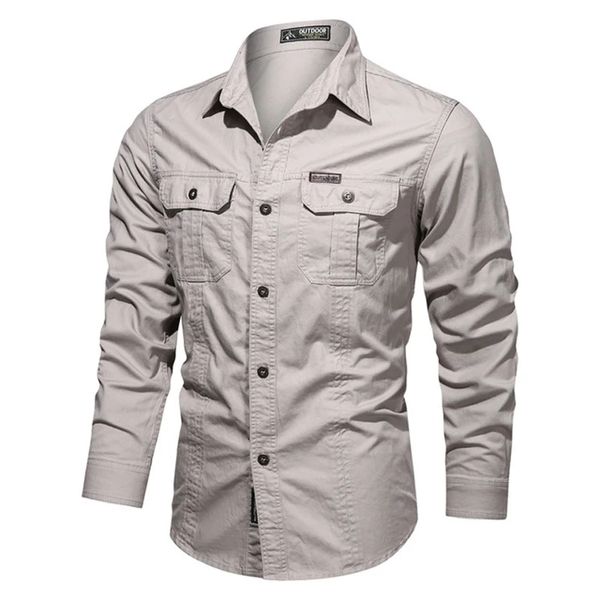men's polos casual shirt men 100% cotton plus size 6xl military mens shirts multi-pocket spring autumn fashion long sleeve camiset, White;black
men's polos casual shirt men 100% cotton plus size 6xl military mens shirts multi-pocket spring autumn fashion long sleeve camiset, White;black