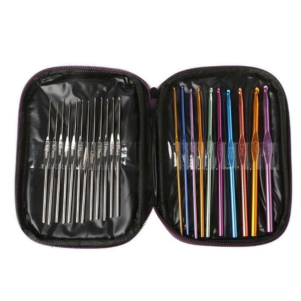party favor 22pcs crochet set colorful aluminum hooks needles knit multi color weave craft yarn suit
party favor 22pcs crochet set colorful aluminum hooks needles knit multi color weave craft yarn suit