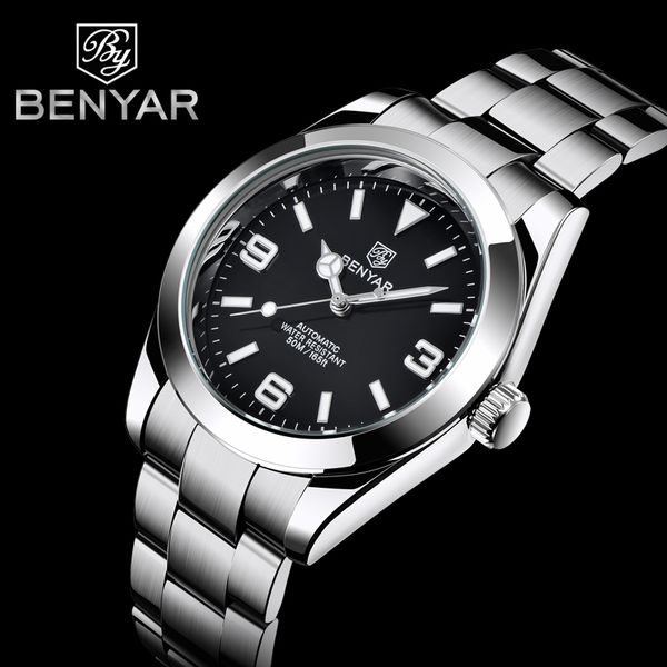 benyar 2021 new rvs automatic men watches brand waterproof fashion men mechanical relogio masculino, Slivery;brown
benyar 2021 new rvs automatic men watches brand waterproof fashion men mechanical relogio masculino, Slivery;brown