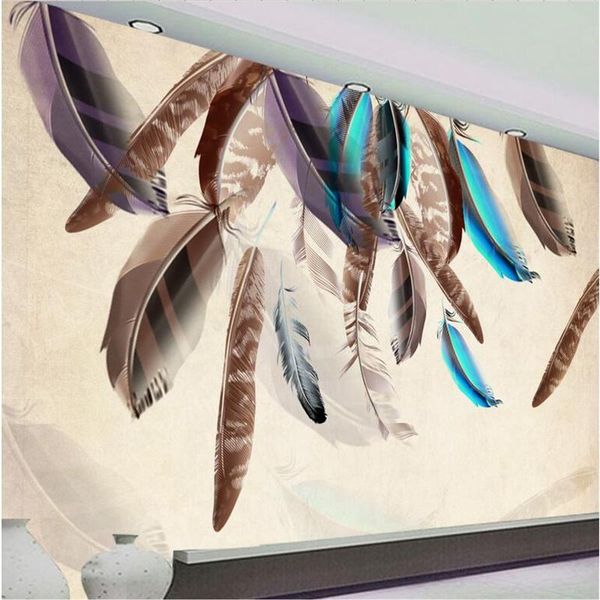 wallpapers custom wall paper 3d fashion color feather art vintage wallpaper tv background kitchen study bedroom living room murals
wallpapers custom wall paper 3d fashion color feather art vintage wallpaper tv background kitchen study bedroom living room murals