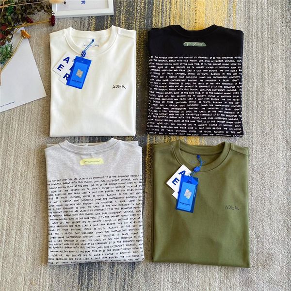 men's t-shirts summer style adererror t-shirts men women 1:1 -quality full of letters on the back ader error t shirt clothing 096o, White;black
men's t-shirts summer style adererror t-shirts men women 1:1 -quality full of letters on the back ader error t shirt clothing 096o, White;black