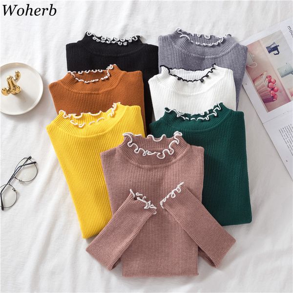 casual basic autumn winter turtleneck sweater women soft knit contranst color sweaters pullover female jumper 210417, White;black
casual basic autumn winter turtleneck sweater women soft knit contranst color sweaters pullover female jumper 210417, White;black