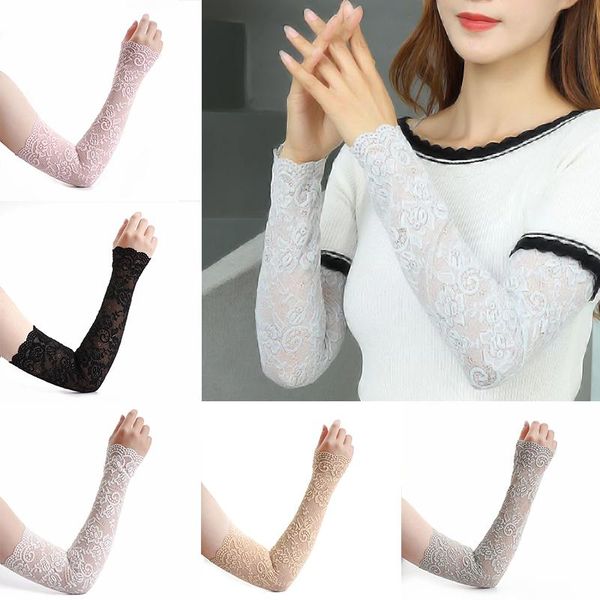 five fingers gloves long lace women sunscreen arm sleeve lady fingerless summer elastic mittens driving, Blue;gray
five fingers gloves long lace women sunscreen arm sleeve lady fingerless summer elastic mittens driving, Blue;gray