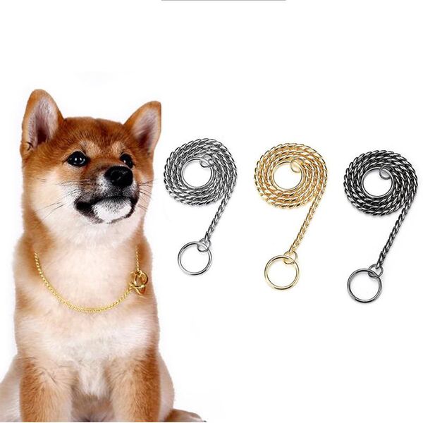 dog collars & leashes pet p snake chain chrome plated stainless steel for small dogs training choke necklace leash 10a
dog collars & leashes pet p snake chain chrome plated stainless steel for small dogs training choke necklace leash 10a