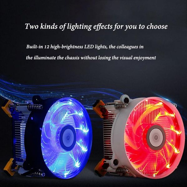 computer cpu led mute air cooling fan quite radiator cooler for intel amd 775 1155 fans & coolings
computer cpu led mute air cooling fan quite radiator cooler for intel amd 775 1155 fans & coolings