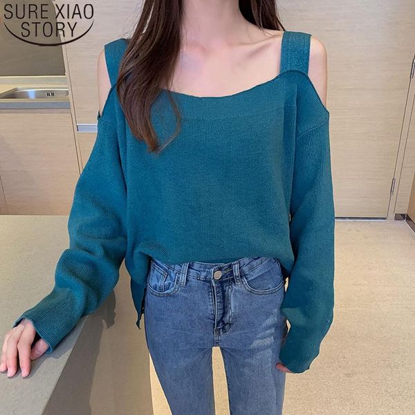 women's sweaters autumn 2021 korean loose sweater all-match fashion solid off-shoulder long sleeve female pull femme 11095, White;black
women's sweaters autumn 2021 korean loose sweater all-match fashion solid off-shoulder long sleeve female pull femme 11095, White;black