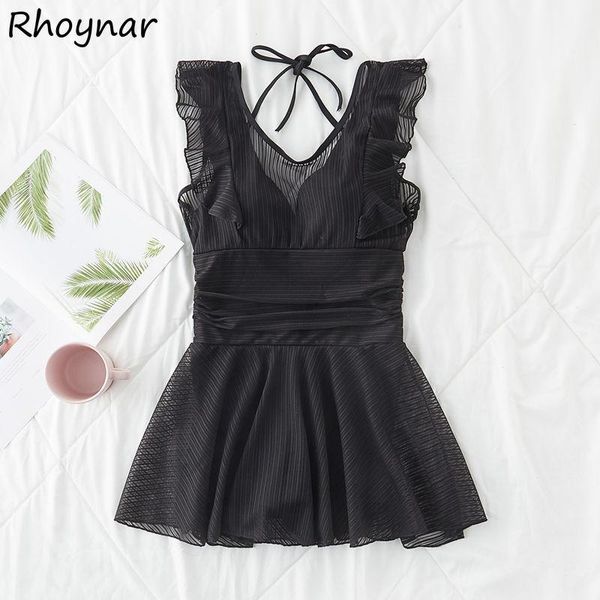 women's swimwear cover-up women elegant simple summer korean fashion ladies one piece swimsuit pure black backless female holiday, White;black
women's swimwear cover-up women elegant simple summer korean fashion ladies one piece swimsuit pure black backless female holiday, White;black