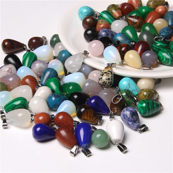healing mixed natural stone water drop pendants charms fit necklace for diy jewelry making 14x20mm handmade jewelry, Bronze;silver
healing mixed natural stone water drop pendants charms fit necklace for diy jewelry making 14x20mm handmade jewelry, Bronze;silver
