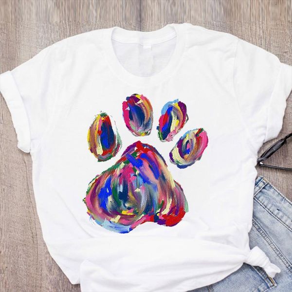 men dog paw watercolor t shirt cute short sleeve fashion printed lady mens clothing tees female, White;black
men dog paw watercolor t shirt cute short sleeve fashion printed lady mens clothing tees female, White;black