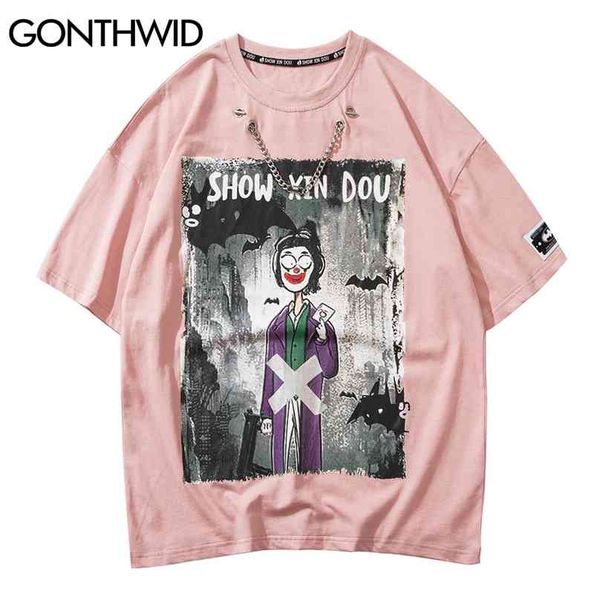 hip hop streetwear chain tshirts cartoon print punk rock gothic tees shirts harajuku casual short sleeve t-shirt 210602, White;black
hip hop streetwear chain tshirts cartoon print punk rock gothic tees shirts harajuku casual short sleeve t-shirt 210602, White;black