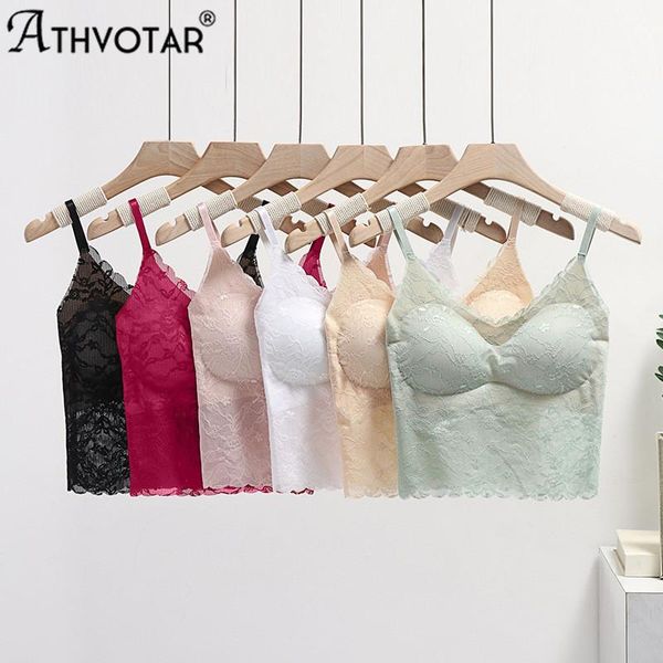 camisoles & tanks athvotar women lace crop padded beautiful one-piece adjusted lingerie solid color camisole, Black;white
camisoles & tanks athvotar women lace crop padded beautiful one-piece adjusted lingerie solid color camisole, Black;white