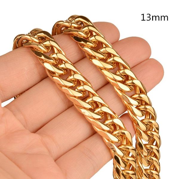 13mm wide curb cuban link chain necklace & bracelet jewelry gift 7-40inch for fashion men to choose chains, Silver
13mm wide curb cuban link chain necklace & bracelet jewelry gift 7-40inch for fashion men to choose chains, Silver
