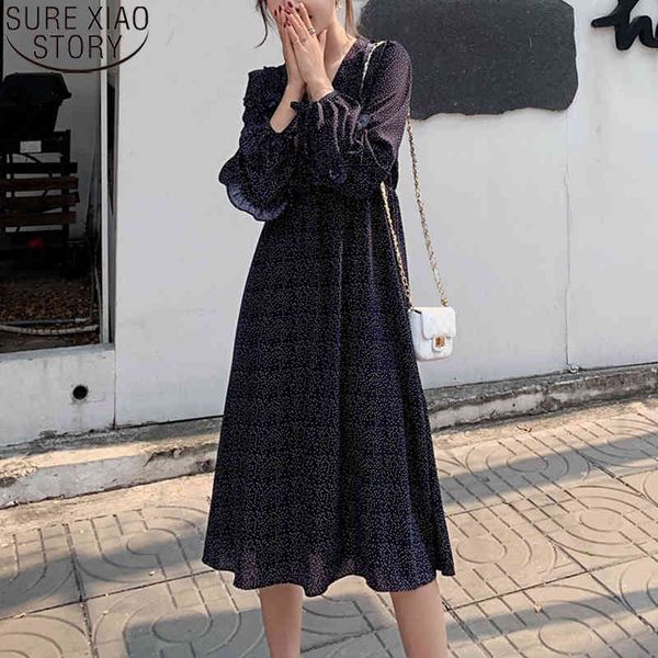 spring women dot print sweet v-neck high waist dress korean midi long chiffon dresses robe mujer 13194 210417, Black;gray
spring women dot print sweet v-neck high waist dress korean midi long chiffon dresses robe mujer 13194 210417, Black;gray