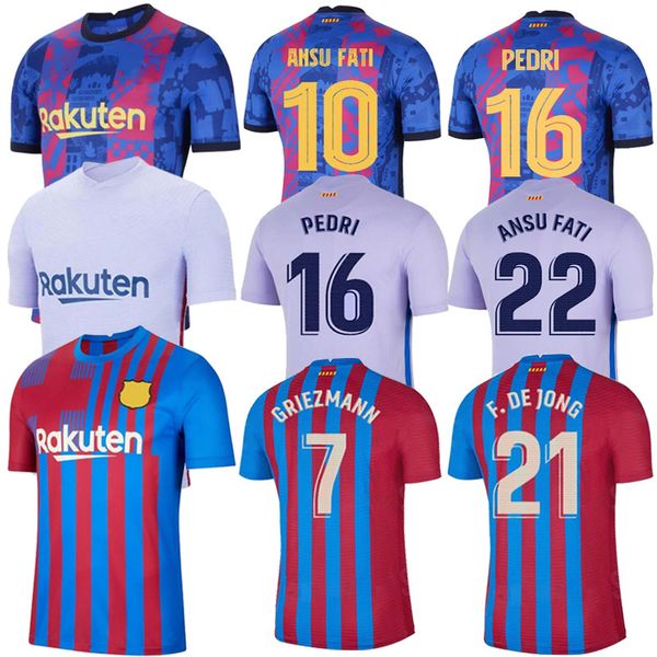21 22 messi kun aguero barcelona soccer jersey camiseta de futbol 2021 2022 barca fc ansu fati griezmann memphis dest pedri football shirt m, Black;yellow
21 22 messi kun aguero barcelona soccer jersey camiseta de futbol 2021 2022 barca fc ansu fati griezmann memphis dest pedri football shirt m, Black;yellow